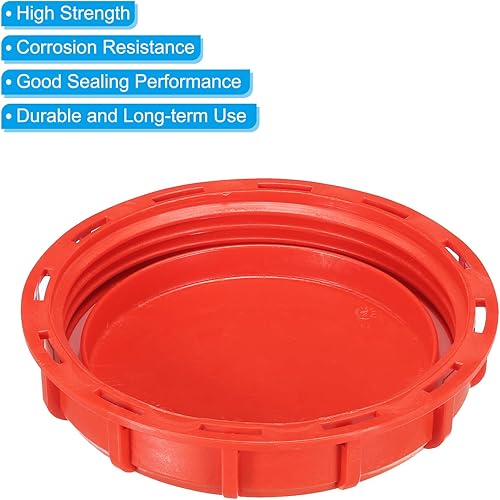 Miniatura 8 de PATIKIL IBC - Cubierta de tapa de 6.5 pulgadas, tapa de tanque IBC para almacenamiento de líquidos de agua de plástico con junta para industria