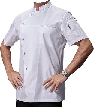 Universal Kitchen Clothing,Chef Uniform,Men Chef Top,Loose Fit And Durables,Easy To Clean,tand-up Collar Design,Simple And Stylish Design,comfortable,chefs,restaurant