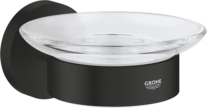GROHE Start Quickfix - Jabonera con soporte mural, Negro Mate 411932430