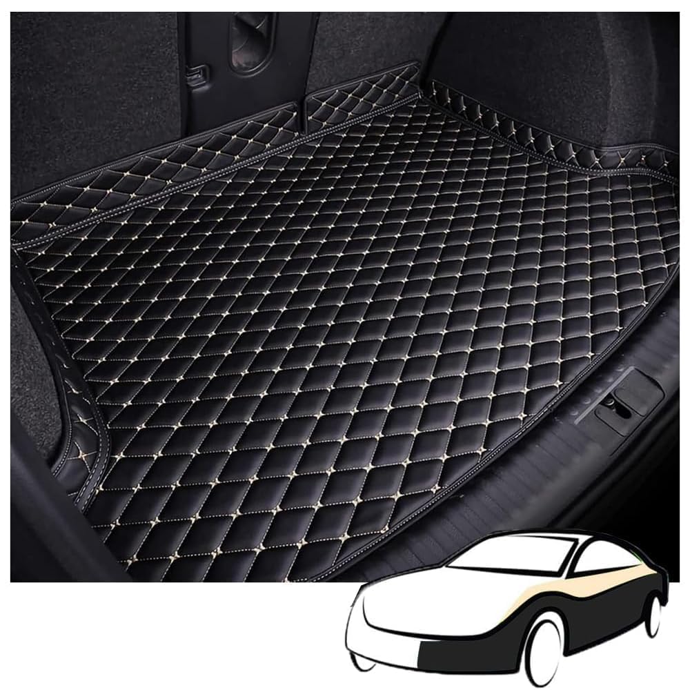 Lsyzgrbc A Leather Car Boot Mat, For Ki Stinger 2018-2025 Waterproof Rear Trunk Liner Nti-Scratch Cargo Protector Tray Cover Styling Ccessory,