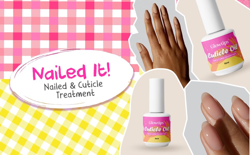 Glowtips Nail Dehydrator and Primer with Gel Base & Top Coat Set, & Cuticle Oil Acid Free Acrylic Nail Supplies Primer Glossy Gel Nail Polish Top Coat Starter Kit (MACHINES SE SIKHENGI)(UV LAMP REQUIRED) 15ML X 5 4