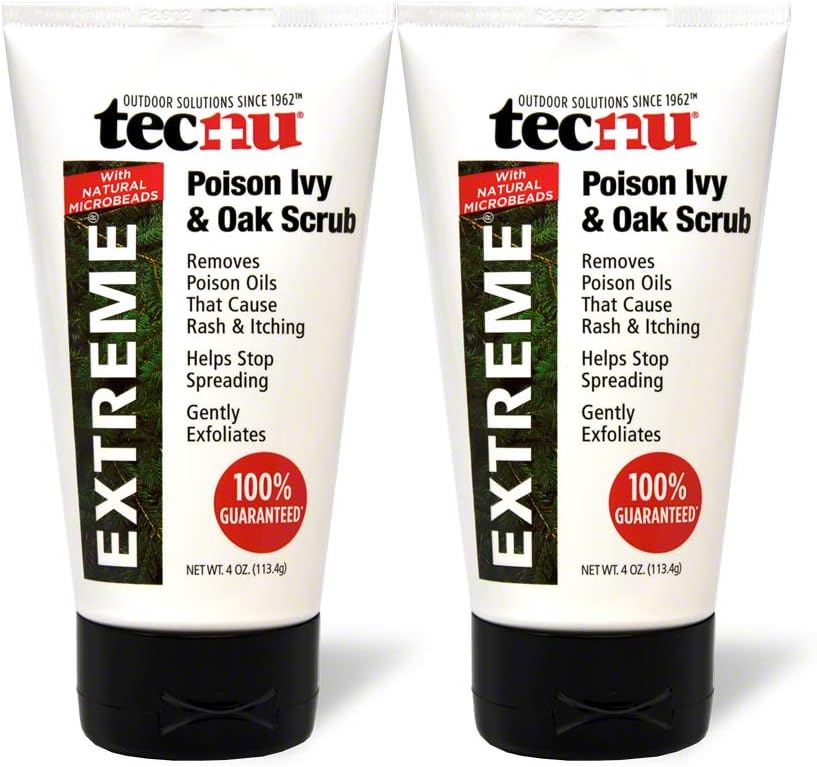 Extreme Poison Ivy & Oak Scrub—Removes Toxin from Skin That Causes Poison Ivy and Poison Oak Rash, 4-Ounce Tube, (Pack of 2)