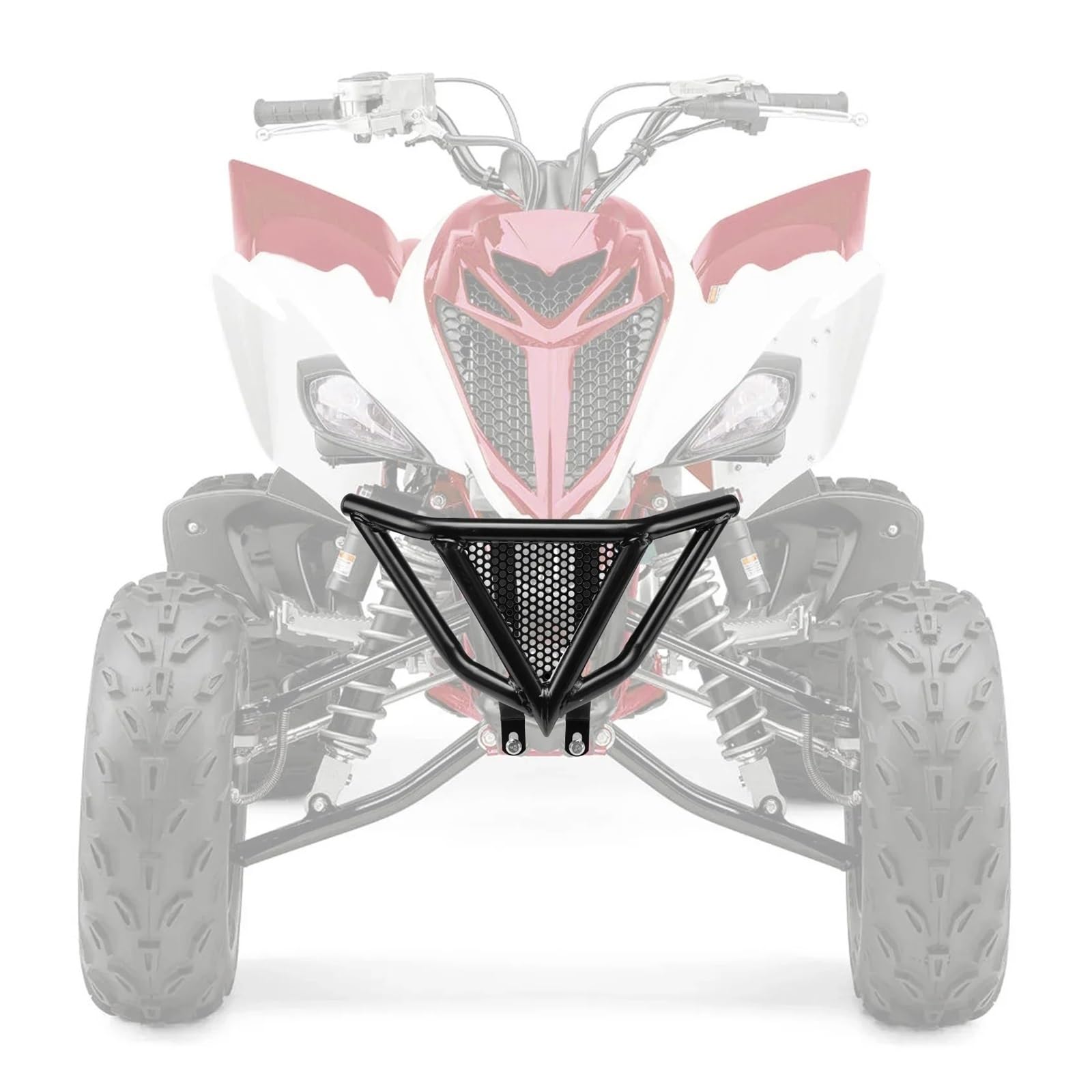 Protezione Barra Motore Per Suzuki LT-R 450 LT-R450 2006 2007 2008 2009 Per LTZ 400 Per LTZ400 2003-2009 2010 2011 2012 2013 2014 Paraurti Anteriore Posteriore Ferro ATV Crash Bar Protezione(Front 1)