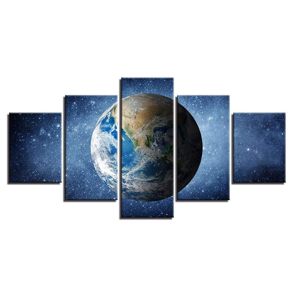 Toile murale rouge planète star pour transformer l'ambiance de votre chambre à coucher