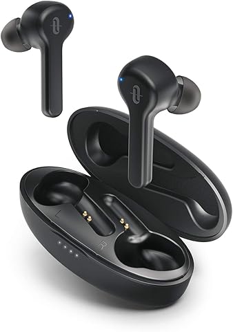 Wireless Headphones [2019 upgrade], TaoTronics True Wireless Bluetooth 5.0 Earphones SoundLiberty 53 Earbuds IPX7 Waterproof 40H Playtime Easy-pair Smart Touch Control Stereo Sound with Built-in Mic