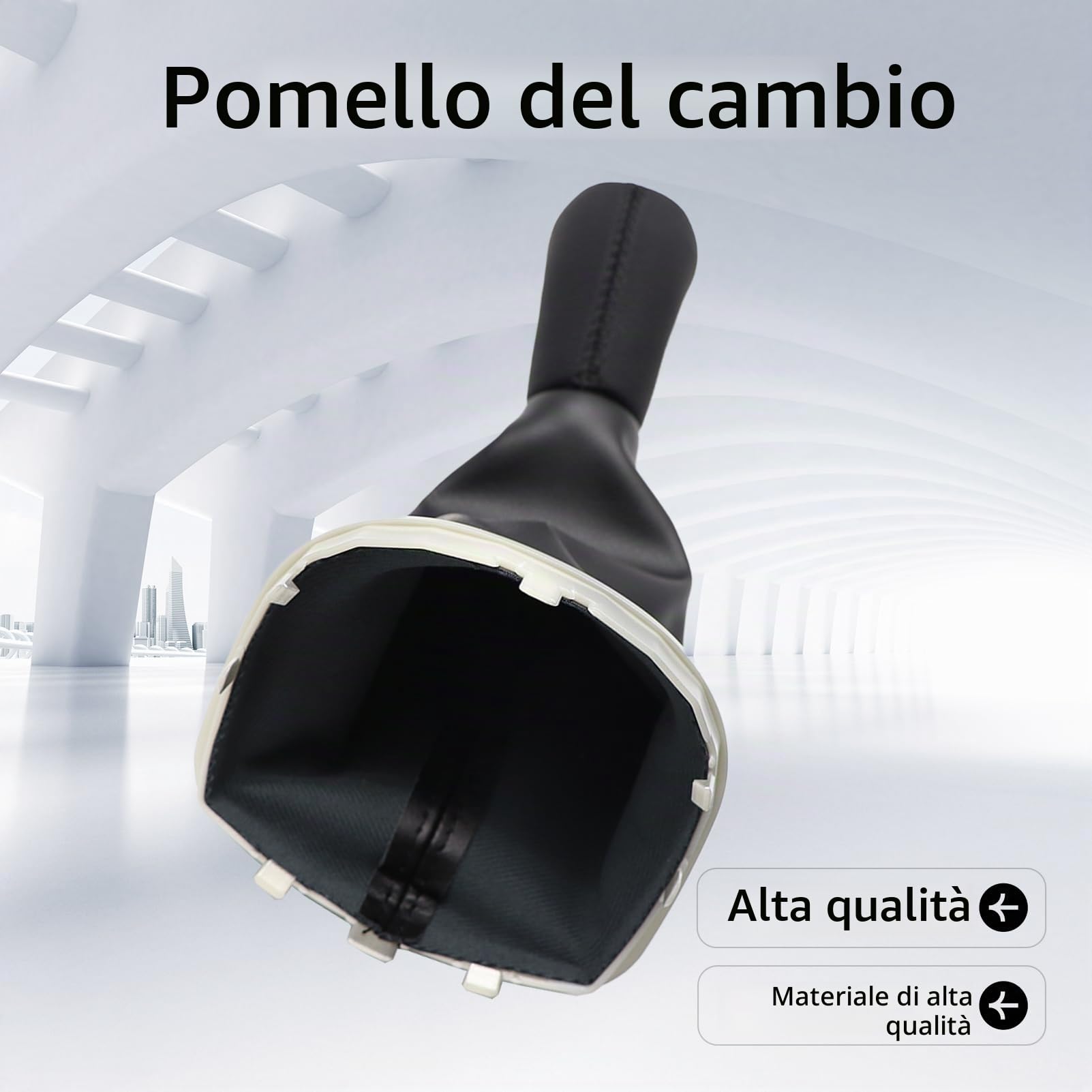Pomello del cambio a 5 marce per Clio 3 Laguna 2 con manicotto del cambio per 8200379961 8200393246 Clio III Pomello del cambio Sandero