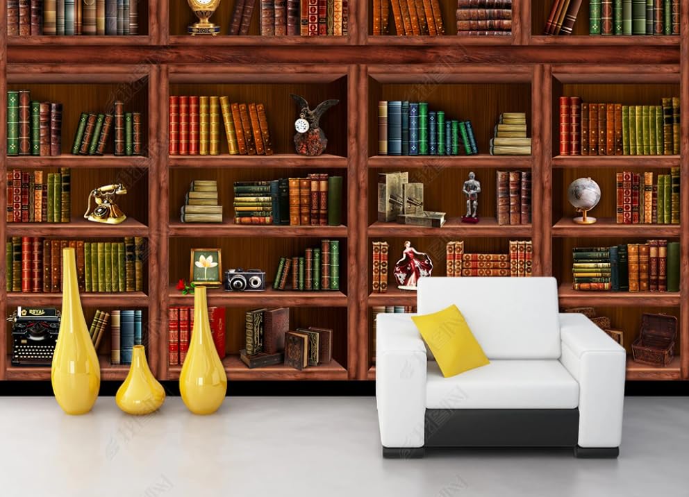 Papier peint intissé bibliothèque 350x256 cm poster géant