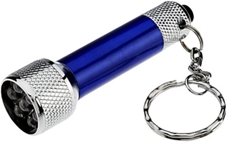 IPINSAKE@ Mini 7-LED Flashlight Torch Keychain (4xLR44,Batteries included)