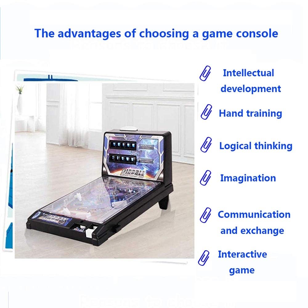 Amazon.co.jp: ミニ電子卓上ピンボールマシンピンボールゲーム 親子
