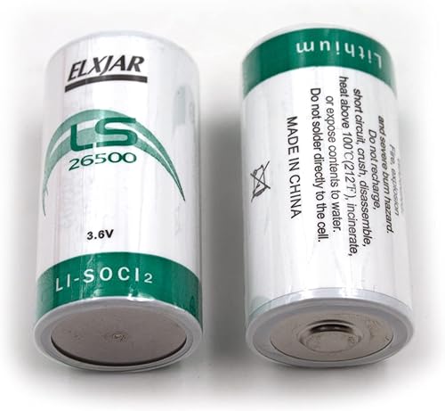 Miniatura 3 de Lunggwey ER26500 - Batería de cloruro de tionilo de litio de tamaño C de 3.6 V 9 Ah para monitoreo de flota SAFT LS26500, dispositivos de