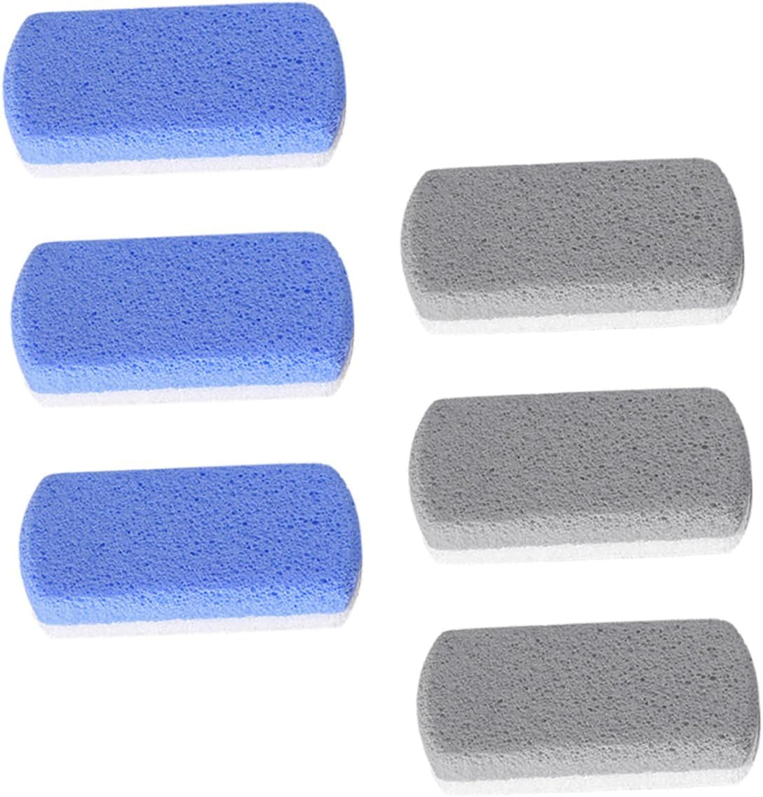 GALPADA 6pcs Two-Color Pumice Stone Set for Feet Foam Glass Callus Removers Exfoliating Foot Scrubbers for Dead Skin and Corns Care Tools for Home Use