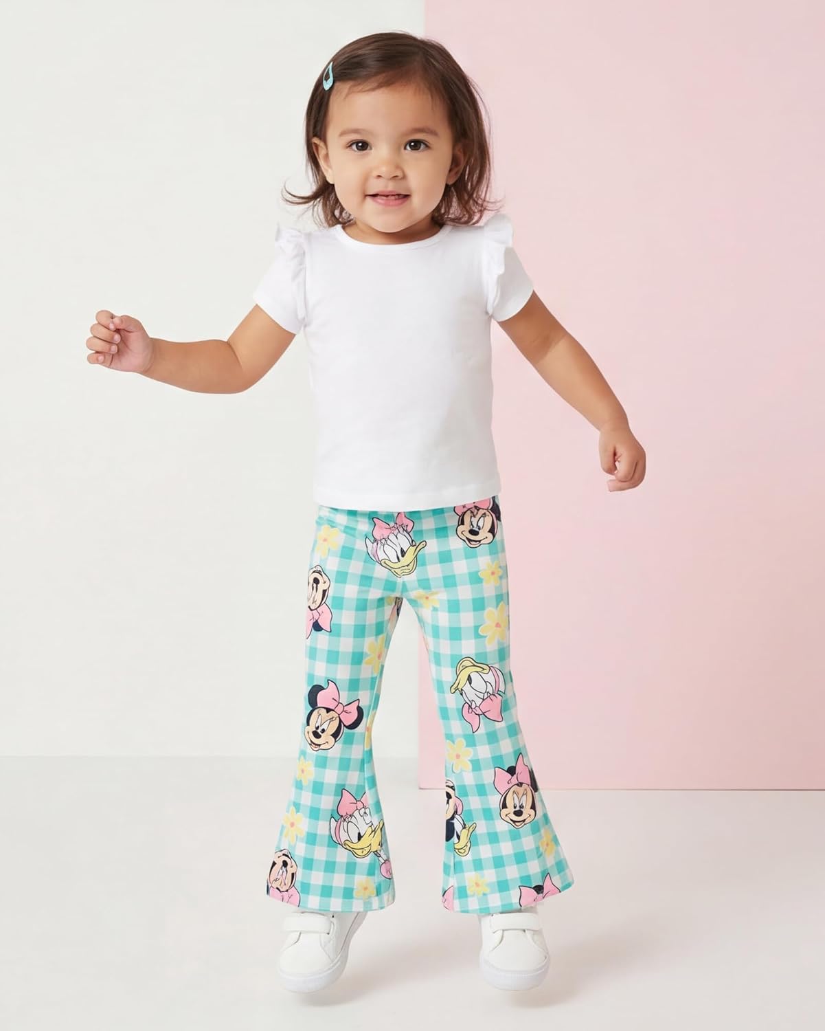 Disney Minnie Mouse Girls Bell Bottom Pants 2 Pack
