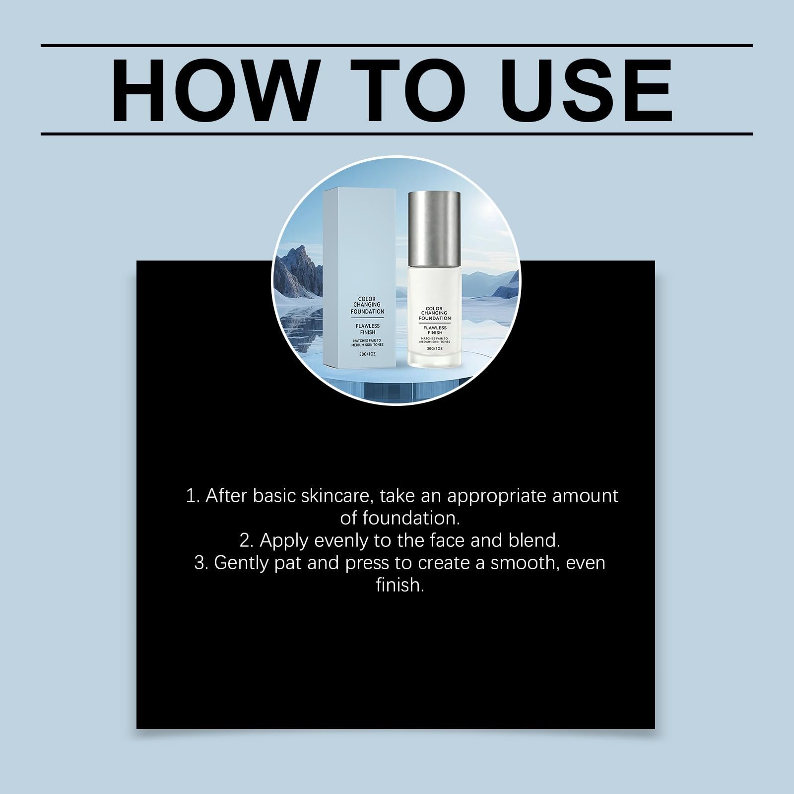 Foundation Stick Concealer Cream, Long Lasting Anti-Shine Hydration, Lightweight & Anti-Water Formula, Natural Finish Bare Skin for All Skin Types