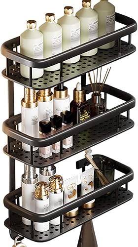 Vista 12 de Estante de ducha, estante de esquina de baño, cesta de ducha, estante de ducha, estante de baño, estantes de baño, estante de ducha montado