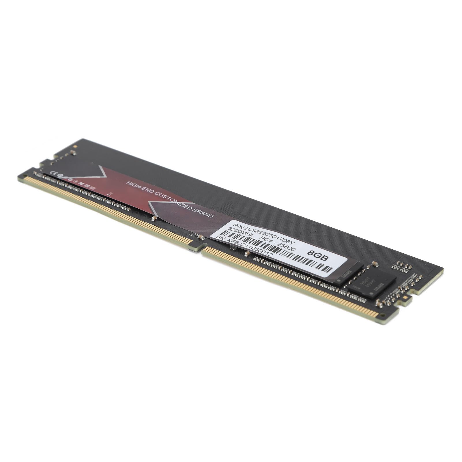 DDR4 RAM Wysokowydajna Aluminiowa pamięć Stacjonarna do DDR4-3200 MHz PC4-25600, Stop Aluminium, 16 GB (8 GB)