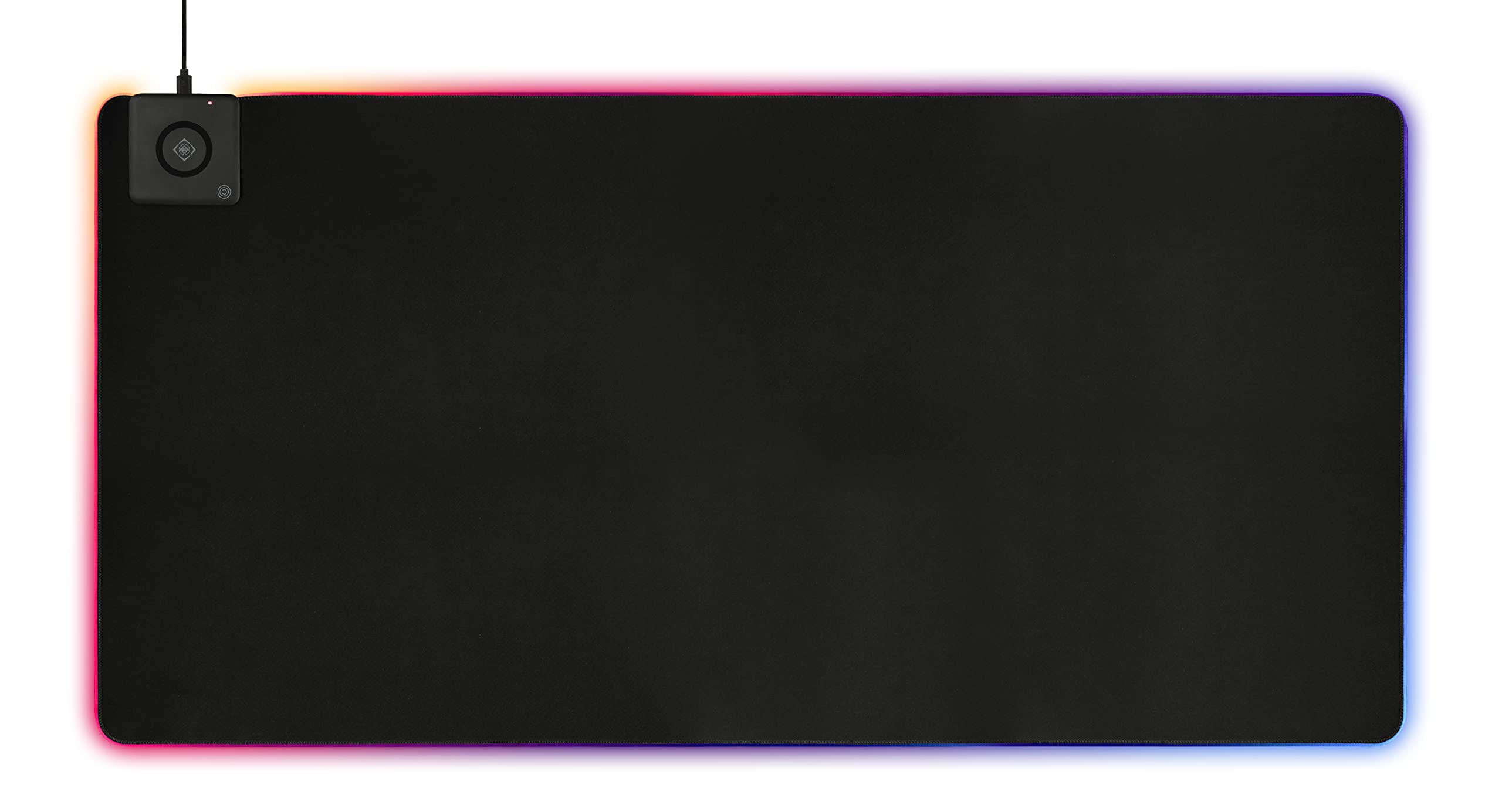 DELTACO GAMING DMP330 RGB Mousepad XXL - Ultimate Gaming Surface with Wireless Charging - Neoprene 10W Fast Charging - 1190x590 - Black/GAM-124