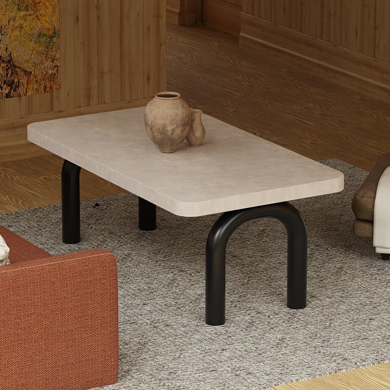 Orgerphy 16” Black U-Shape Metal Table Legs (2PCS)| Heavy Duty Coffee Table Legs Furniture Legs Bench Legs | Mid Century Modern Metal Legs for Coffee Table Furniture Bench Legs (16”H x 15”W)