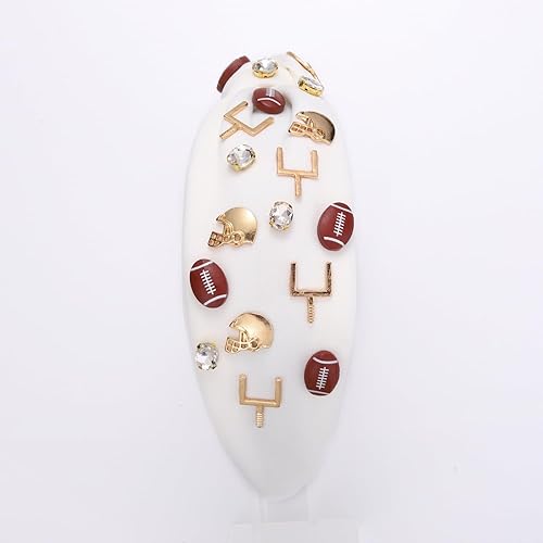 Vista 68 de Diadema de fútbol para mujer, diadema anudada de cristal con diamantes de imitación, adornada para el día del juego, accesorios de fútbol para mamá