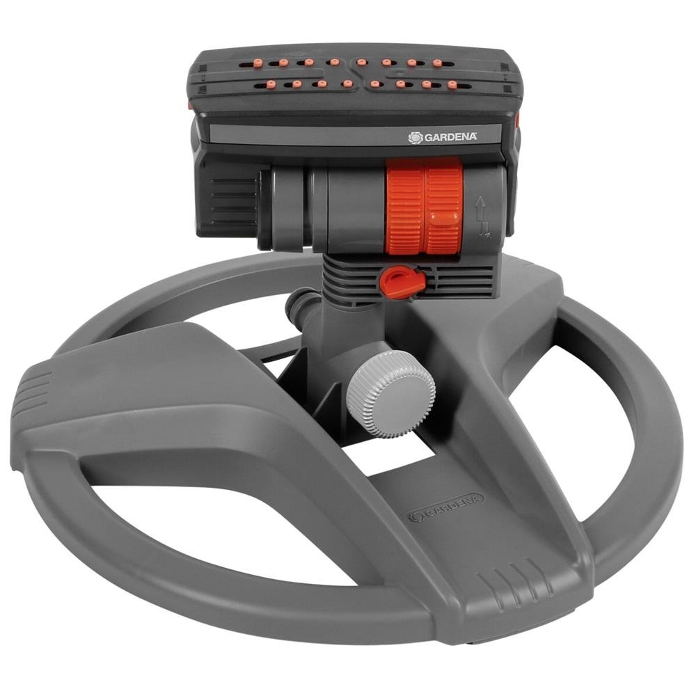 Irrigatore Oscillante Gardena Zoommaxx: Irrigatore Variabile per Diversi Requisiti e per Superfici da 9-216 M², Gittata 3-18 M, Getto 3-12 M (8127-20)
