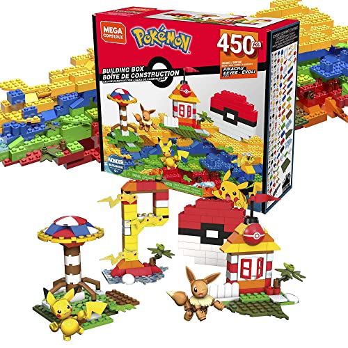 MEGA Pokémon Building Toys Set, Building Box with 450 Pieces, 2 Poseable Characters and...