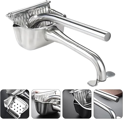 Miniatura 3 de Stainless Steel Manual Fruit Juicer Lemon Squeezer Hand Press Citrus Juicer 304 Food-grade Metal Household Kitchen Tool for Fresh Juice Extraction
