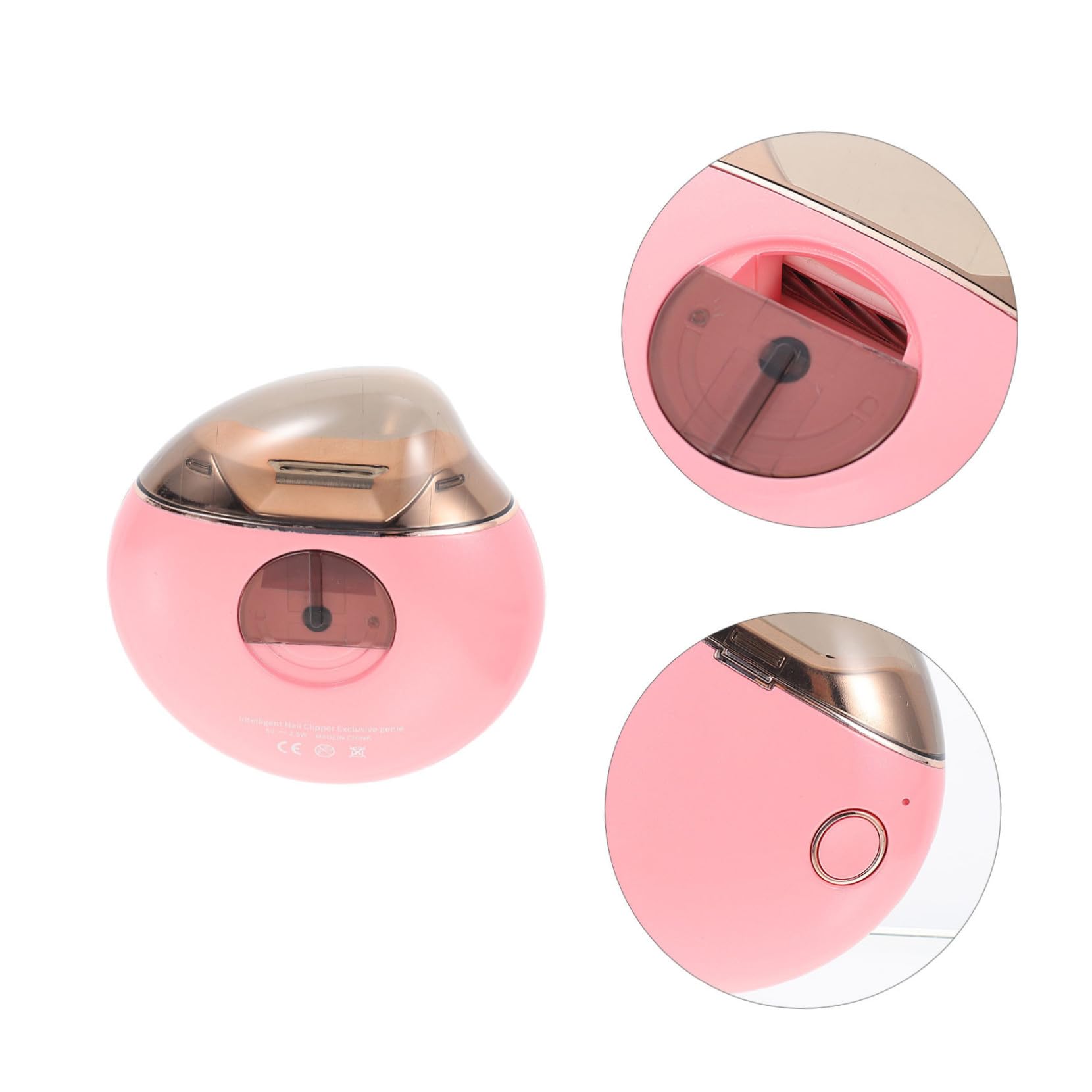 BESTonZON 1 Set Juego de Corte de Uñas Cortador de Uñas Eléctrico para Niños y Adultos con Cepillo y Cabezales de Recambio Portátil y Ligero para Uso en Viaje
