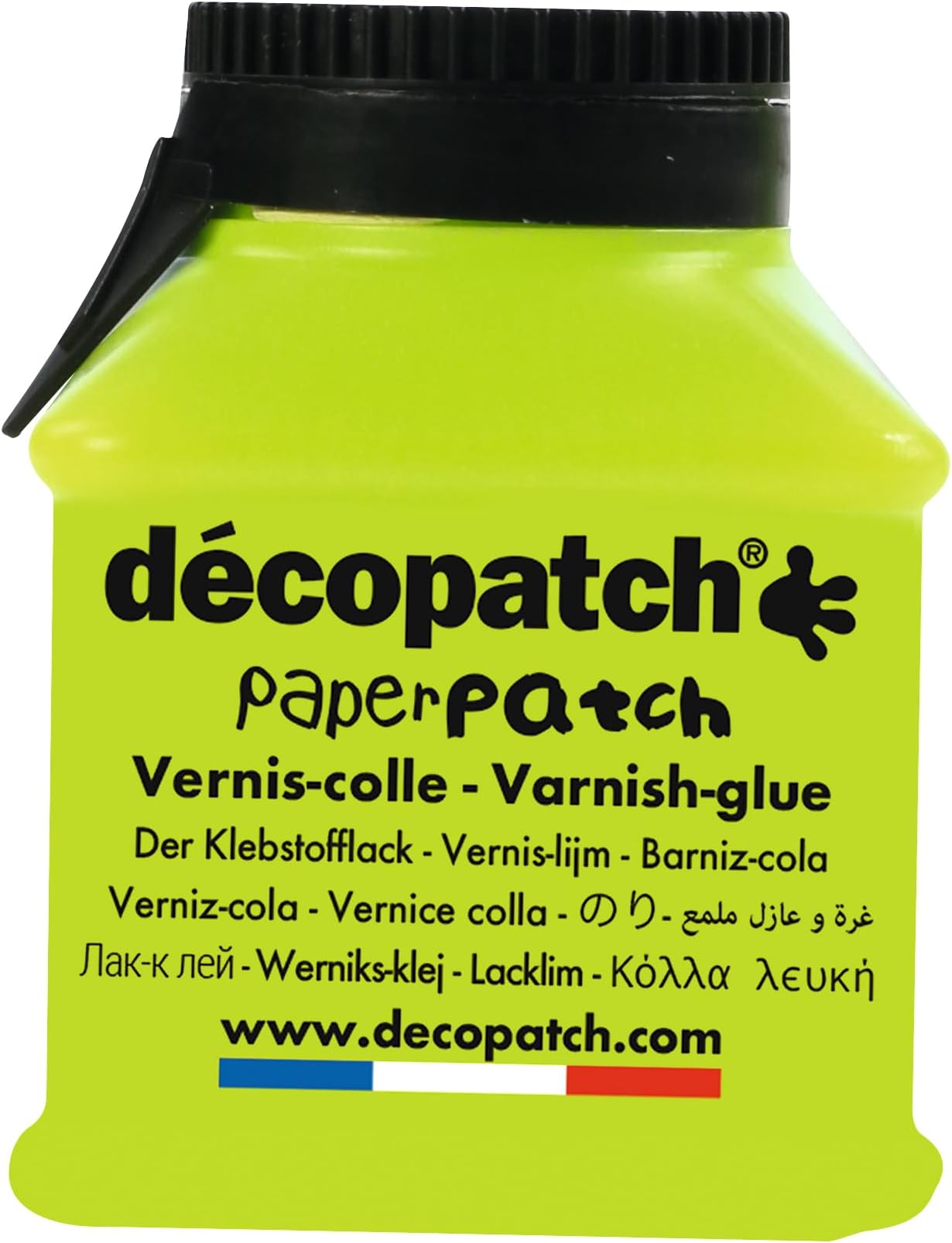 Décopatch - Ref PP70AO - PaperPatch Glossy Glue - 70g Tub - Formualted with Varnish, No Pull-In or Crinkle, Child Safe & Food Safe, Suitable for Wood, Metal, Plastic & More.