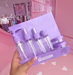 زجاجات السفر القابلة لإعادة الاستخدام "بيوتي كيت" 🌸🌸 - من جينيريك