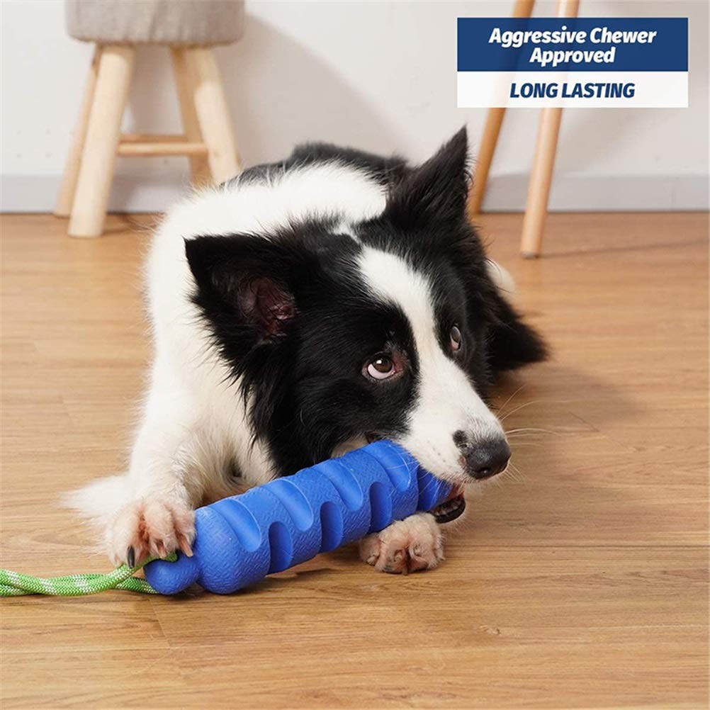 MU - Giocattoli da masticare per cani, resistenti e interattivi, in gomma naturale, per la pulizia dei denti di taglia piccola, media, grande, grande