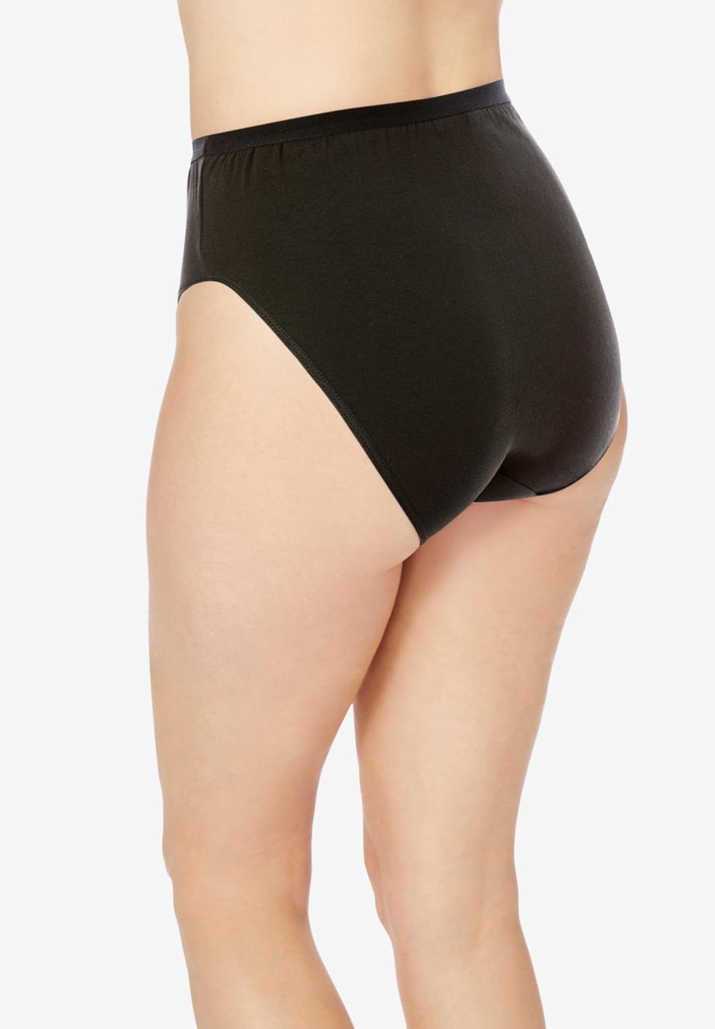 Comfort Choice Plus Size Hi-Cut Cotton Brief 5-Pack