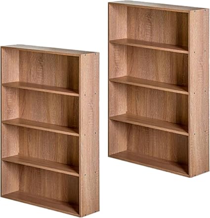 Amazon カラーボックス 4段 収納ボックス テレビ台 収納ケース コスメ収納 本棚 おしゃれ 幅 60cm 奥行17cm 漫画棚 ほんだな 本棚 コミック 本棚 よこなが アッシュナチュラル 2個セット 本棚 オンライン通販