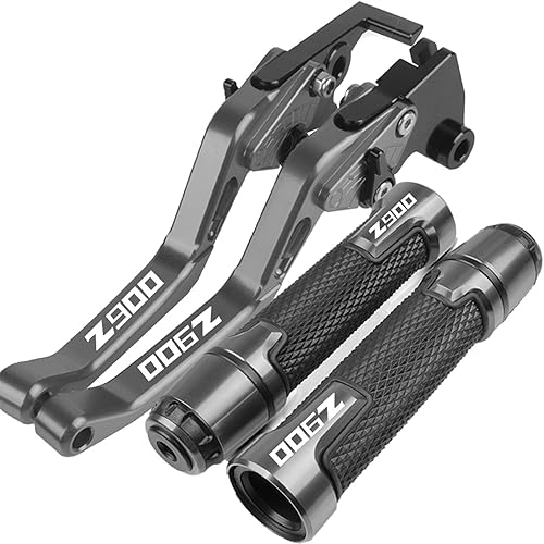 Miniatura 10 de DOUKI Para Kawasaki Z900 Z 900 2017-2021 - Palancas de embrague de freno corto para motocicleta, agarraderas, extremos de manillar, accesorios CNC