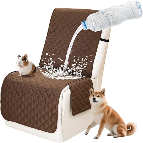 Miniatura 126 de Fundas impermeables para sofá reclinable seccional en forma de L, funda para sofá seccional reclinable de 7 piezas, antideslizante, lavable, juego