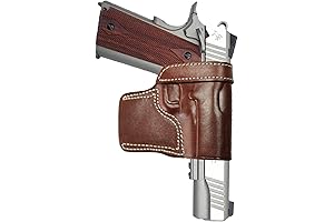 Fast Draw OWB Gun Holster Outside the Waist Band Leather Concealment Holster