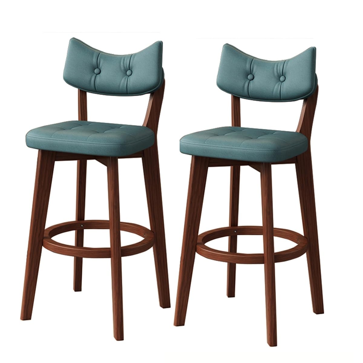 Tabourets de bar en bois lot de 2 pour cuisine moderne