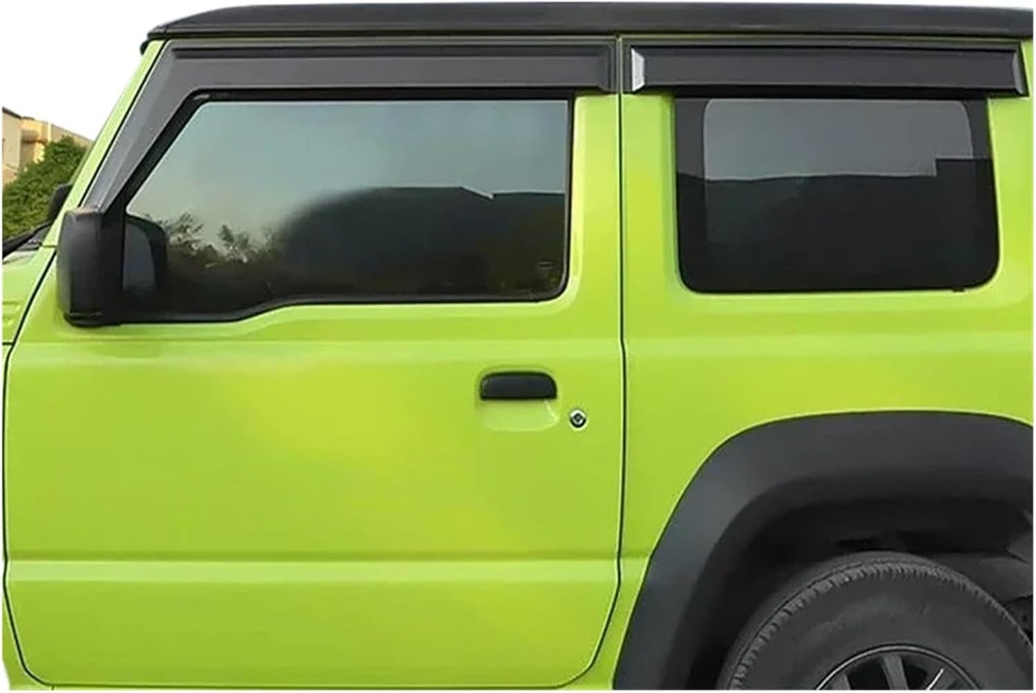 4個入り 車用サイドウィンドウデフレクター サン レイン ウェザーシールド スズキ ジムニー JB64 JB74W 2019-202