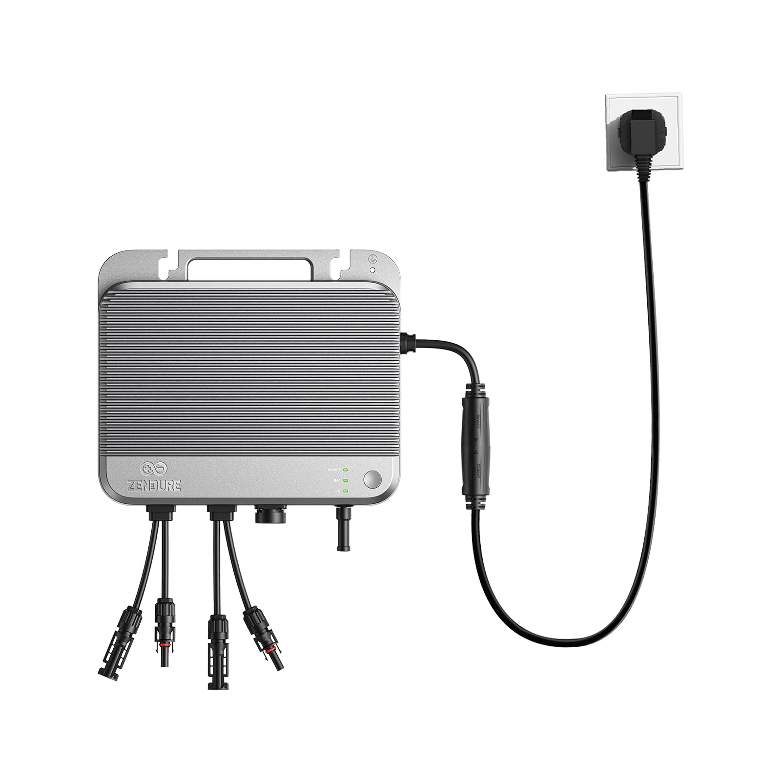 Zendure SolarFlow 800, Mikrowechselrichter für Balkonkraftwerk, 1200W Solar Eingang, 800W AC Eingang/Ausgang, Schwache Lichterzeugung, TOU, APP