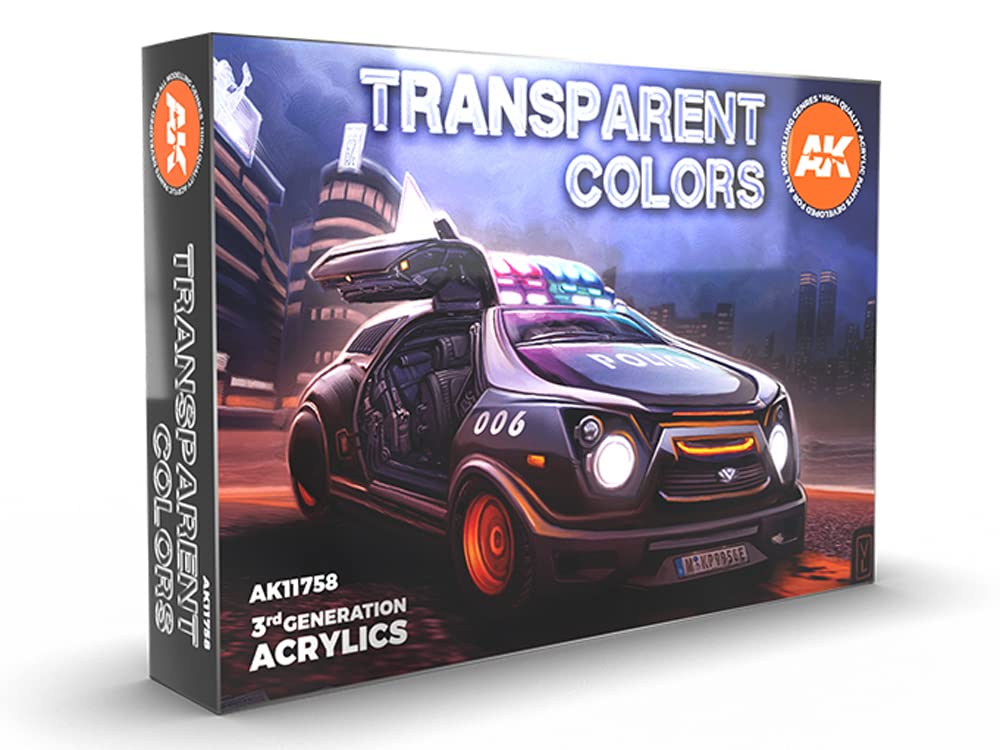 Ak Interactive Transparent Ak Acrylics 3Gen Ak11758 Color Set 3G (6X17ml)