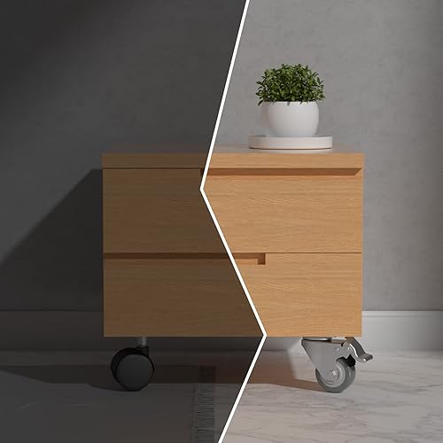 Miniatura 13 de Ruedas giratorias de 5 pulgadas, juego de 4 ruedas resistentes – CLOATFET Ruedas giratorias de bloqueo con freno (placa superior), ruedas giratorias