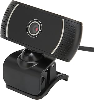 Computer Camera,Plug and Play Online Class Live Conference Autofocus Flexible Driver Free 640x480 USB Webcam for PC Laptop Desktop Video Calling (C200 Black Inner Mark 640 * 480P)