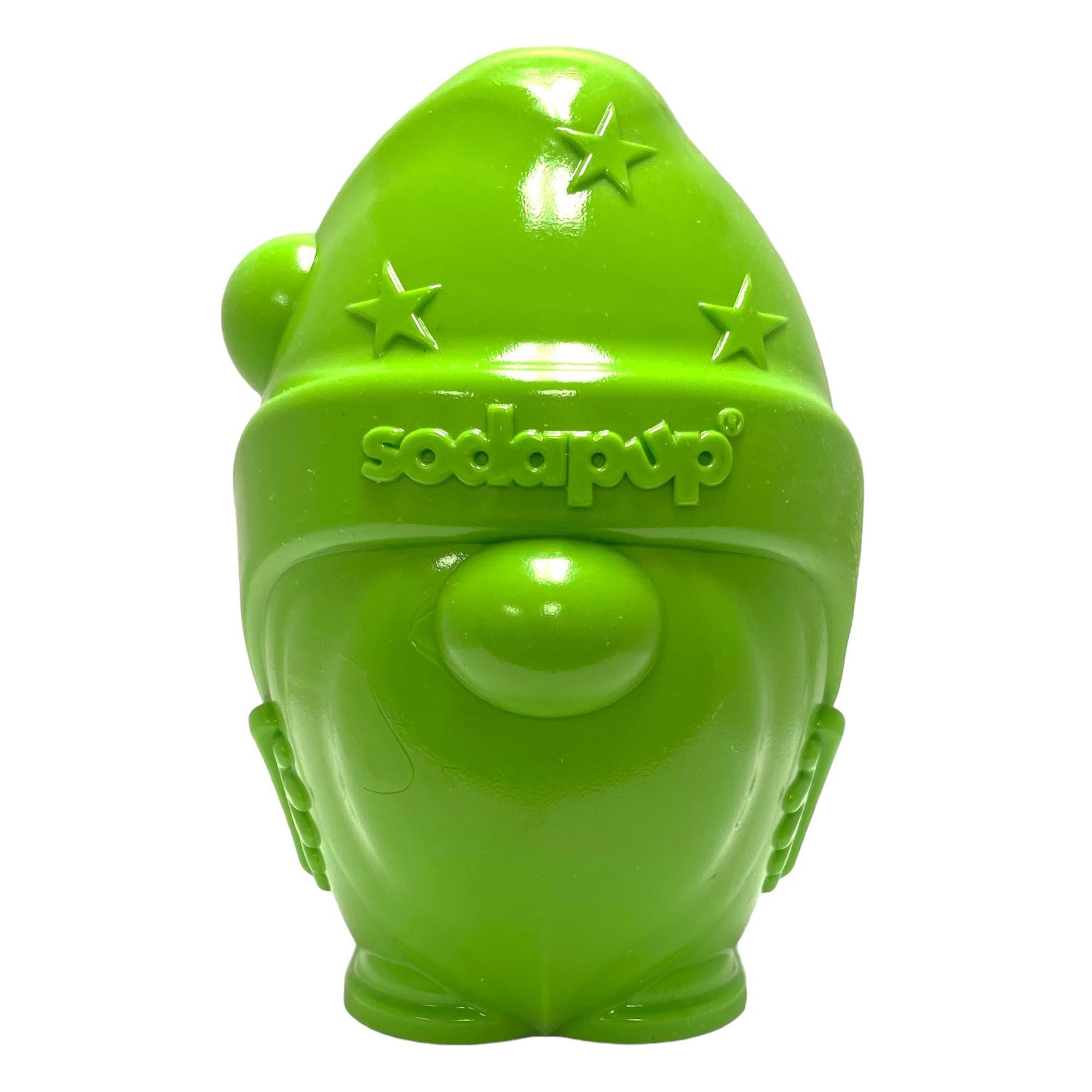 SodaPup Gnome – Durable Dog Treat Dispenser & Chew Toy Made in USA from Non-Toxic, Pet Safe, Food Safe Rubber Material for Mental Stimulation, Problem Chewing, Calming Nerves, & More