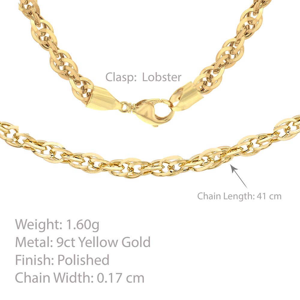 Collana da Donna, in Oro Giallo 9K (375)