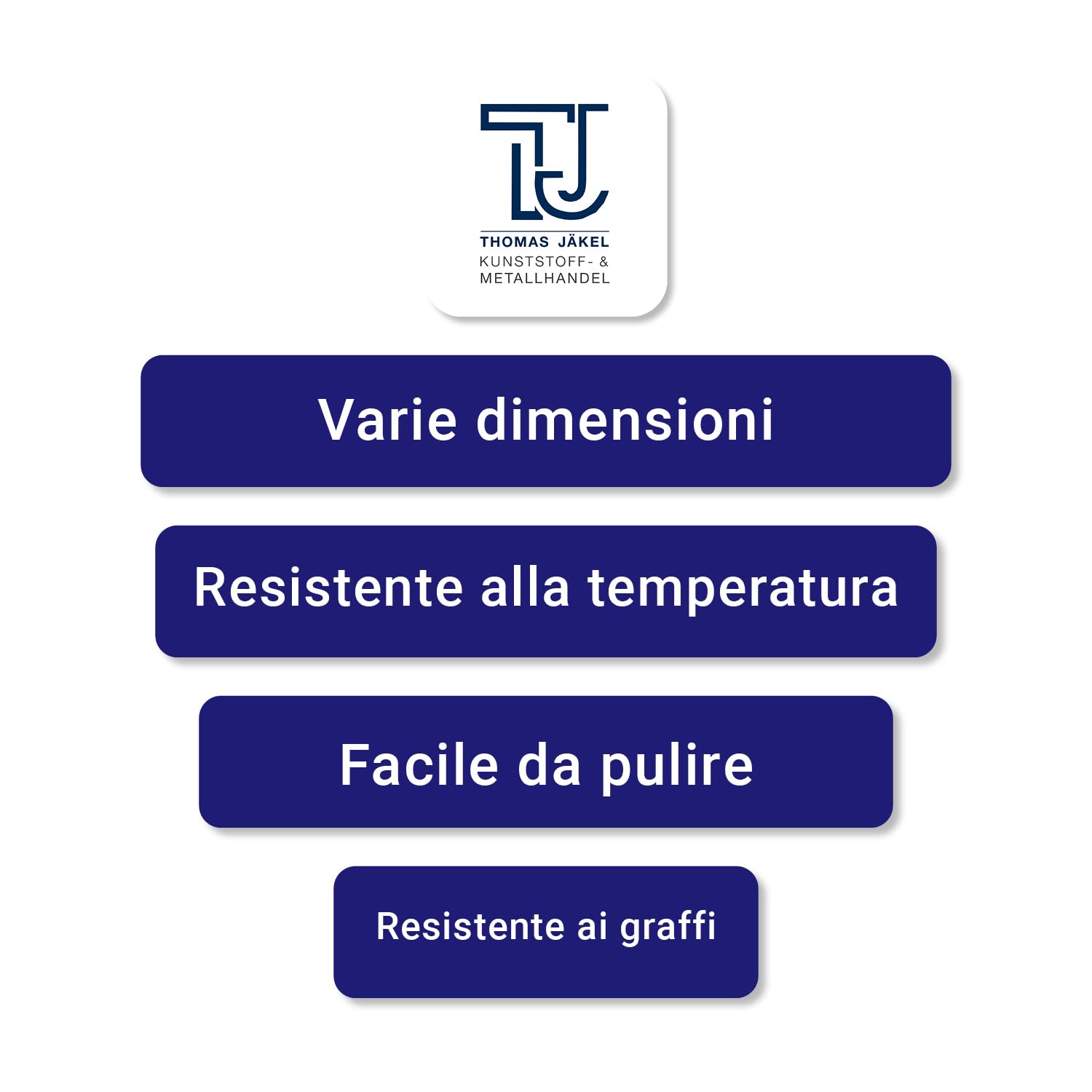 TJ davanzale interno bianco 100 x 2000 mm/davanzale in plastica con chiusura laterale/davanzali per finestre/davanzali interni su misura PVC/davanzale per finestra