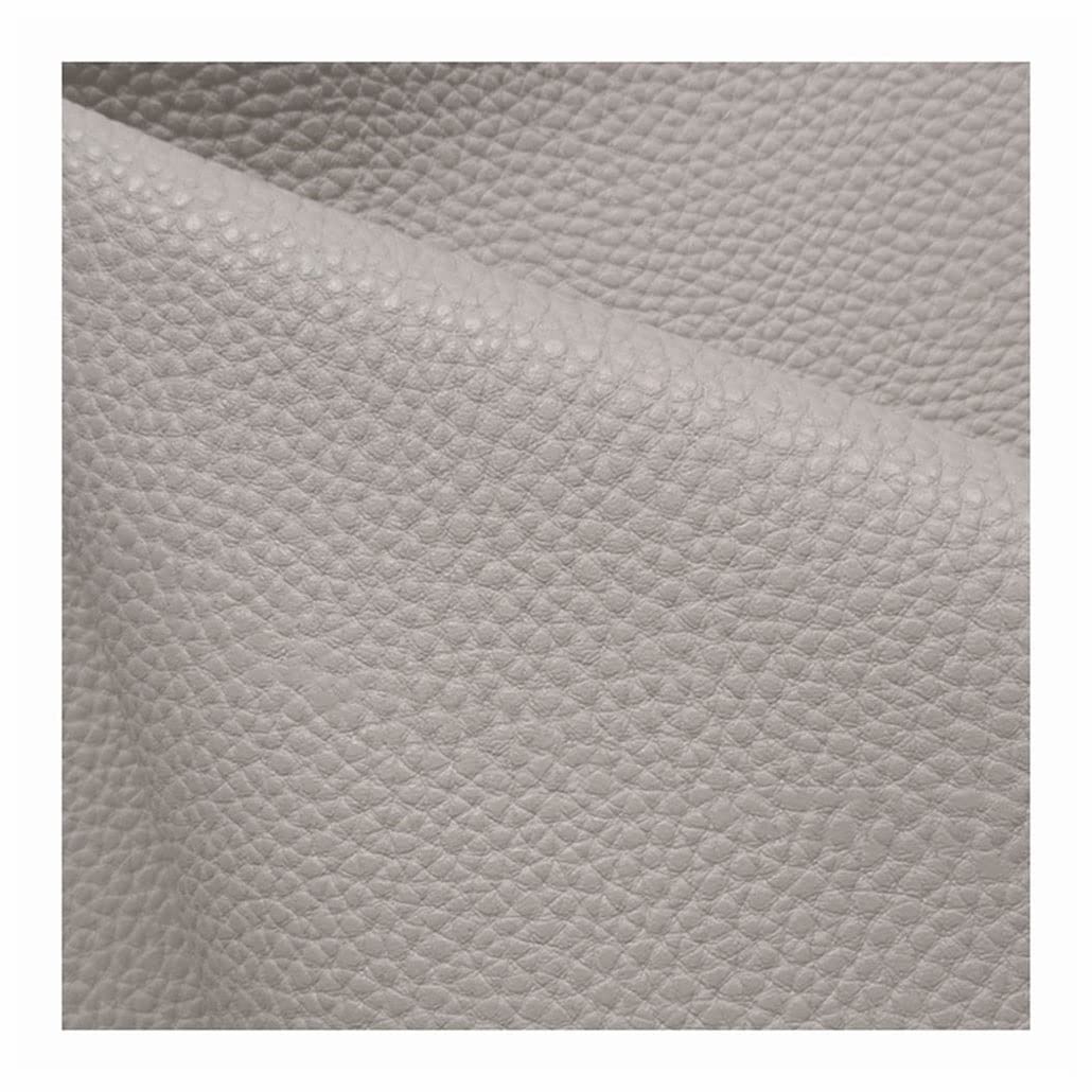 Generic Skóra Pu, Miękki Materiał Syntetyczny Pu Fabric Arkusze Ze Sztucznej Skóry, 1.0Mm Grube Do Tapicerki, Diy Crafts/Beżowy Szary 10M/W1,4M
