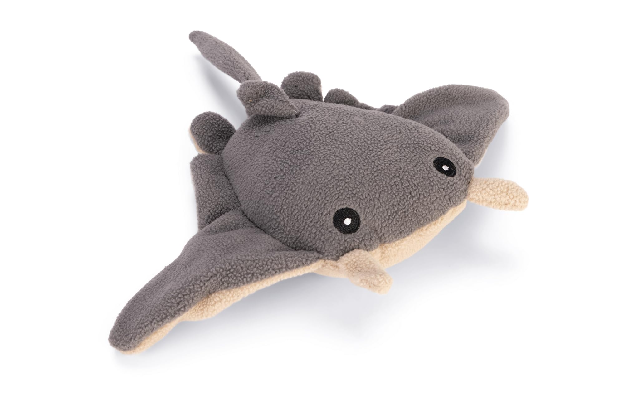 Beeztees Minus One Dog Toy L: 35 cm W: 40 cm H: 8 cm Grey/Beige Mantarochen