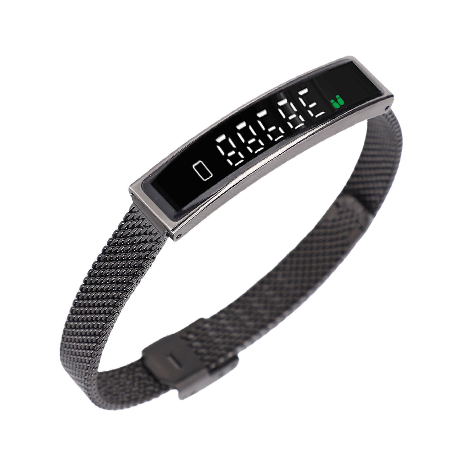 Bracciale Intelligente per Uomo Donna, Fitness Tracker con APP (BLACK) | Bluetooth 5.3, Resistente All'acqua, modalità Sportive, Fotocamera Remota, per Correre e Guidare