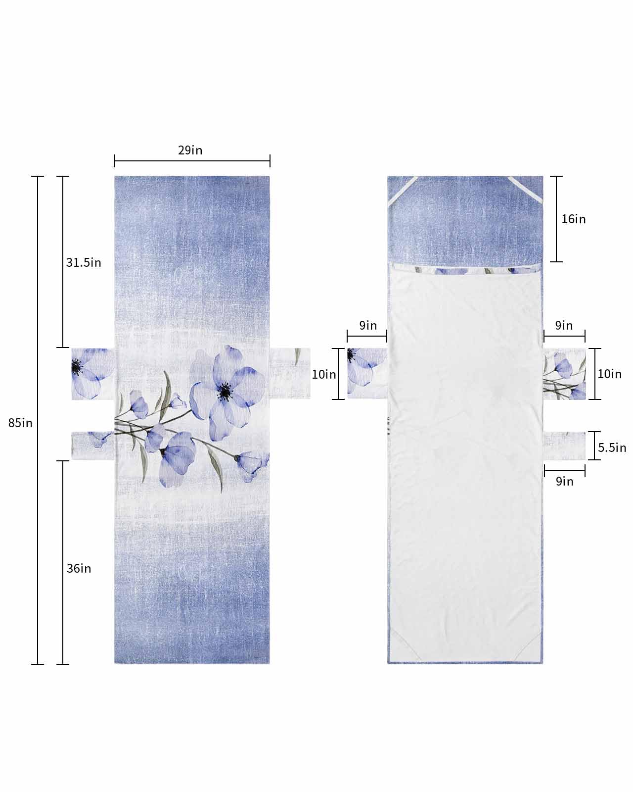 Purple Spring Floral Beach Lounge Chair Towel Cover, Soft Chaise Lounge Towel with Side Pockets Patio Pool Chairs Cover for Beach/Pool Sunbathing 29x85 Vintage Elegant Summer Botanical