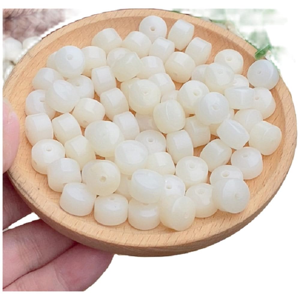 Perles pour fabrication de bijoux en Bodhi naturelle 8mm x 10mm pour enfilage facile