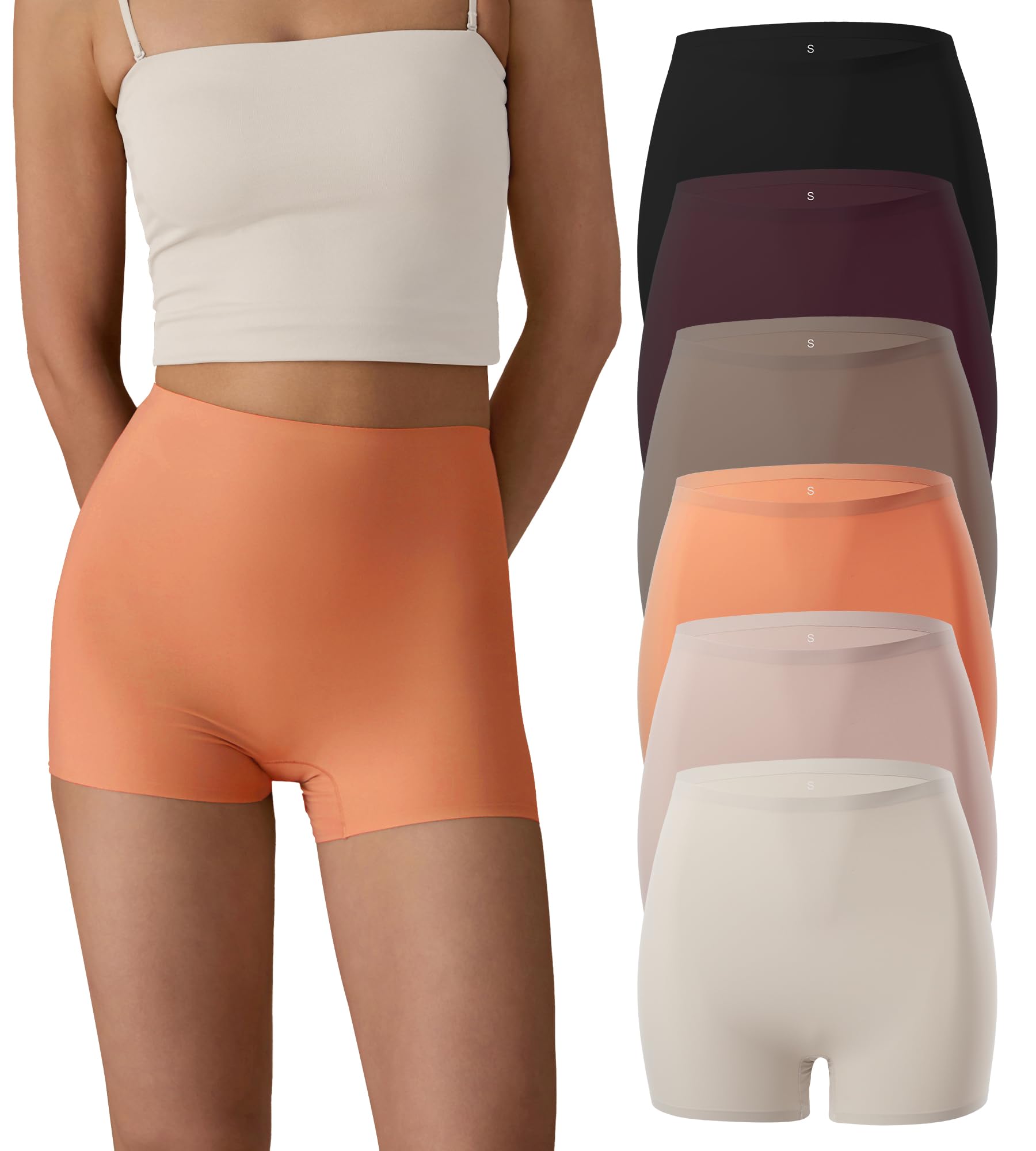 SHARICCA Damskie szorty rowerowe majtki hotpants krótkie spodnie wysoka talia, bokserki z wiskozy