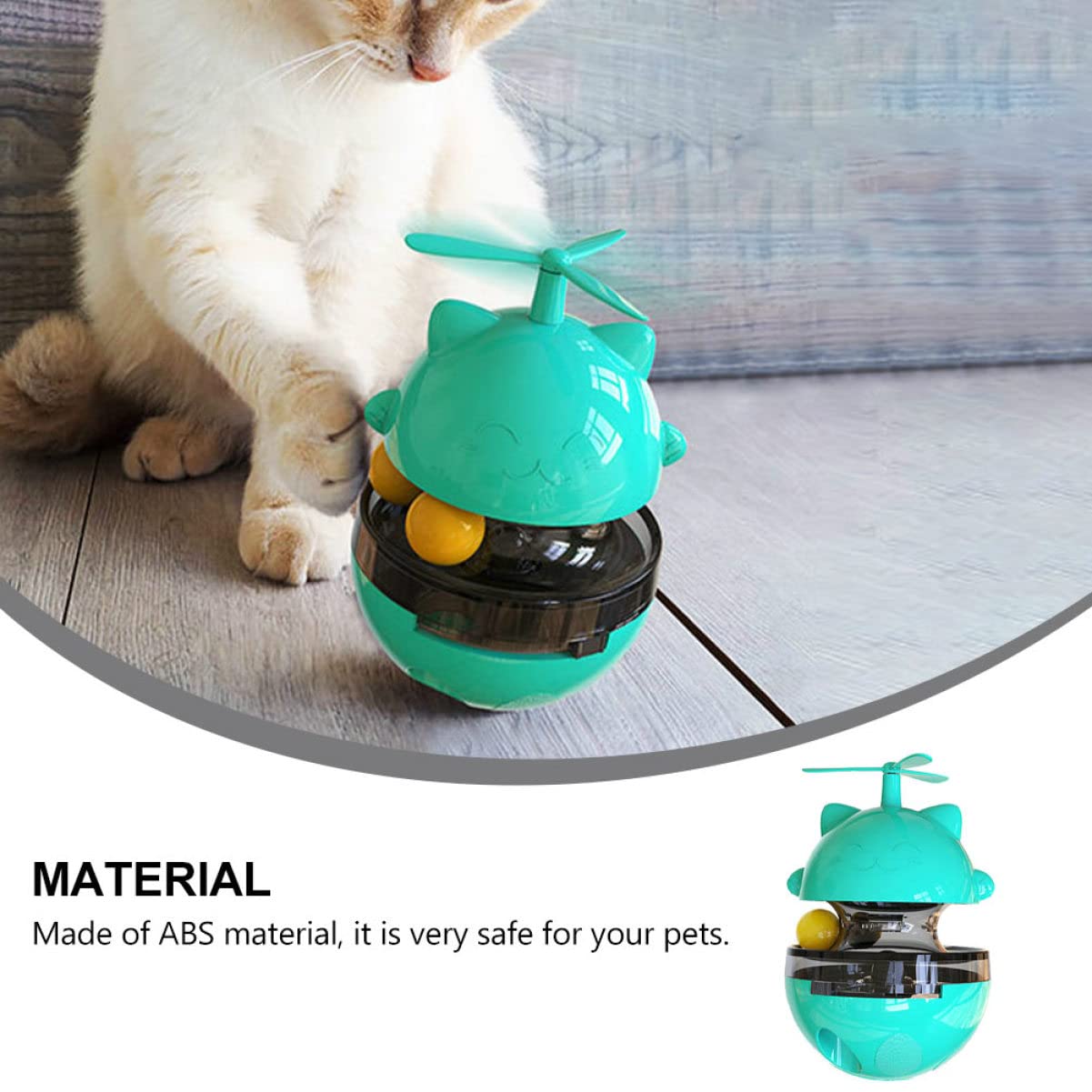 Happyyami 1stück Katzen Spielzeug Tumbler Futterspender Für Katzen Leichtgewichtige rutschfeste Design Mit Lebensmittelbehälter Interaktives Spielzeug Für Drinnen Und Draußen Geeignet